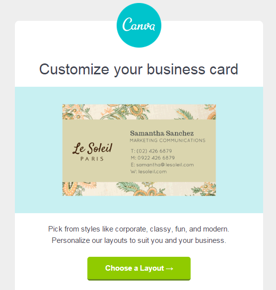 Canva clean design call to action