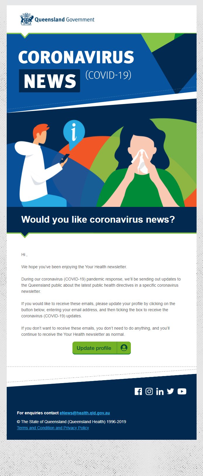 Coronavirus News by QLD Health