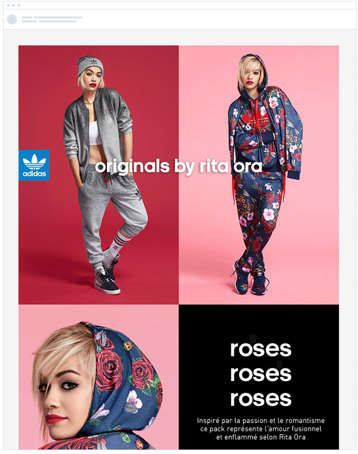Dynamic Images in Adidas Email