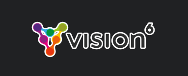 Vision6 logo in dark mode